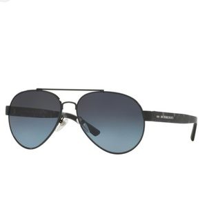 Burberry Aviator Sunglasses in Black/Gray